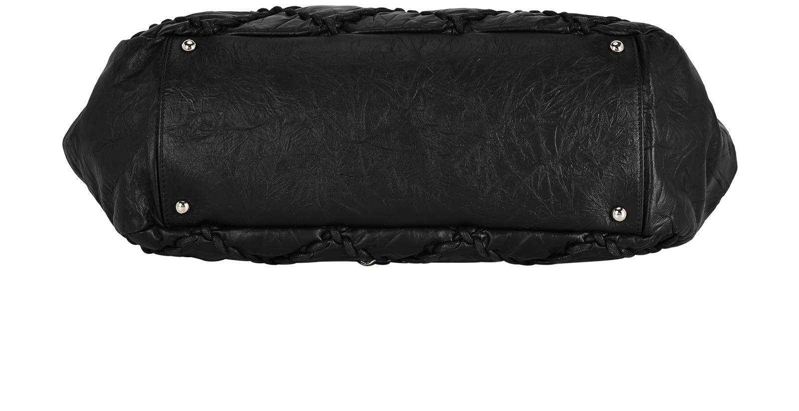 Ultra Stitch Bowling Bag, &pound;1,800, Handbags, Black, Leather, Top view